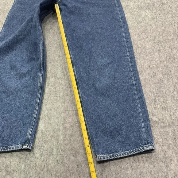 COS Women's High Rise Tapered Ankle Length Wide Leg Blue Jeans - Size 29 - Picture 14 of 15